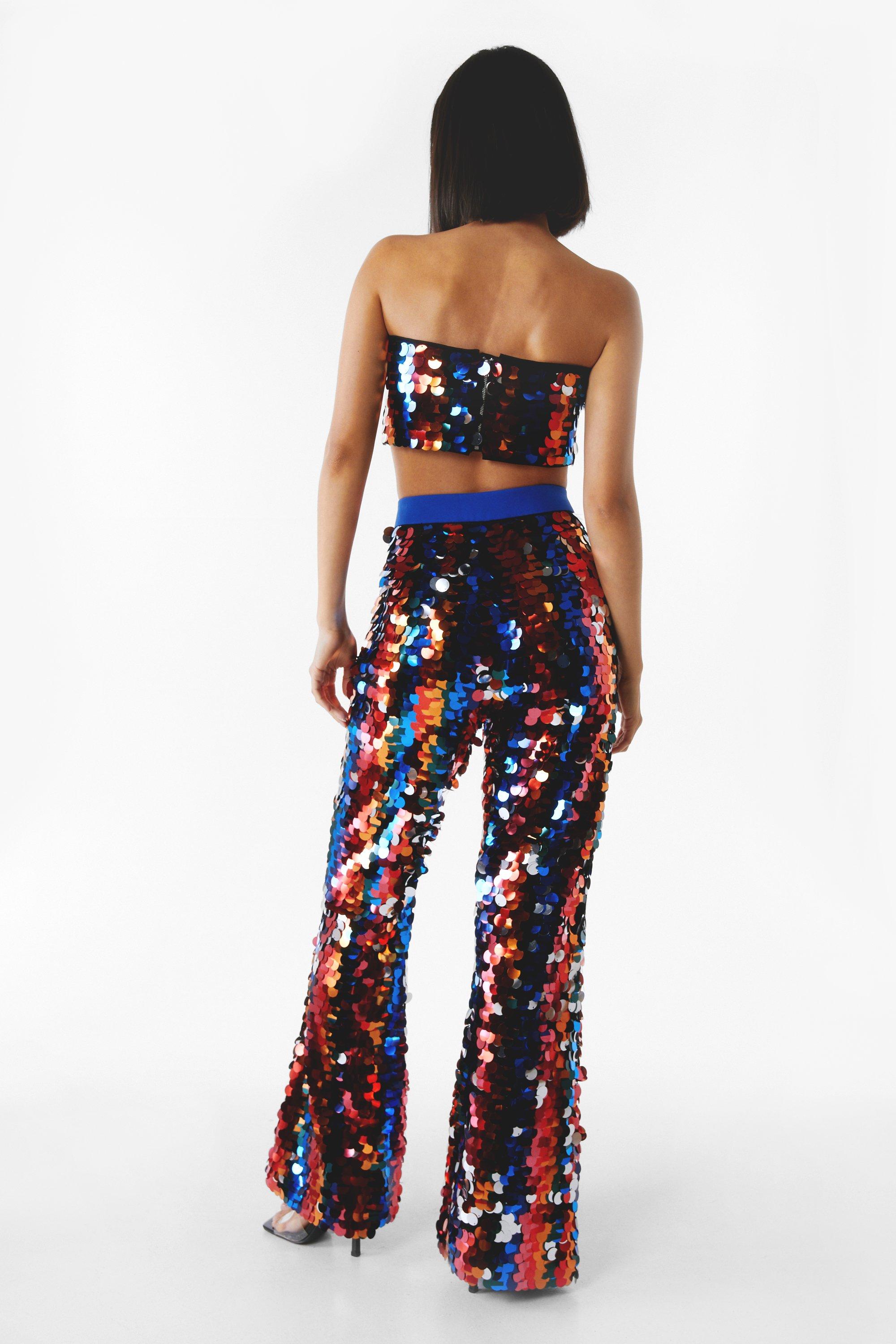 Sequin 2024 striped pants