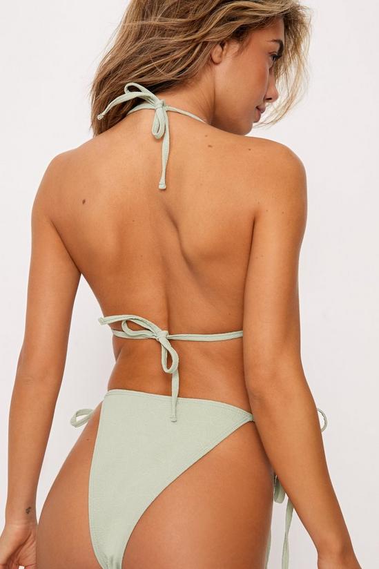 NastyGal Textured Floral Triangle Bikini Set 4