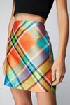 NastyGal Premium Satin Twill Tailored Mini Skirt thumbnail 2