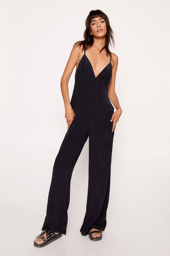 NastyGal Strappy Back Detail Relaxed Jumpsuit 1
