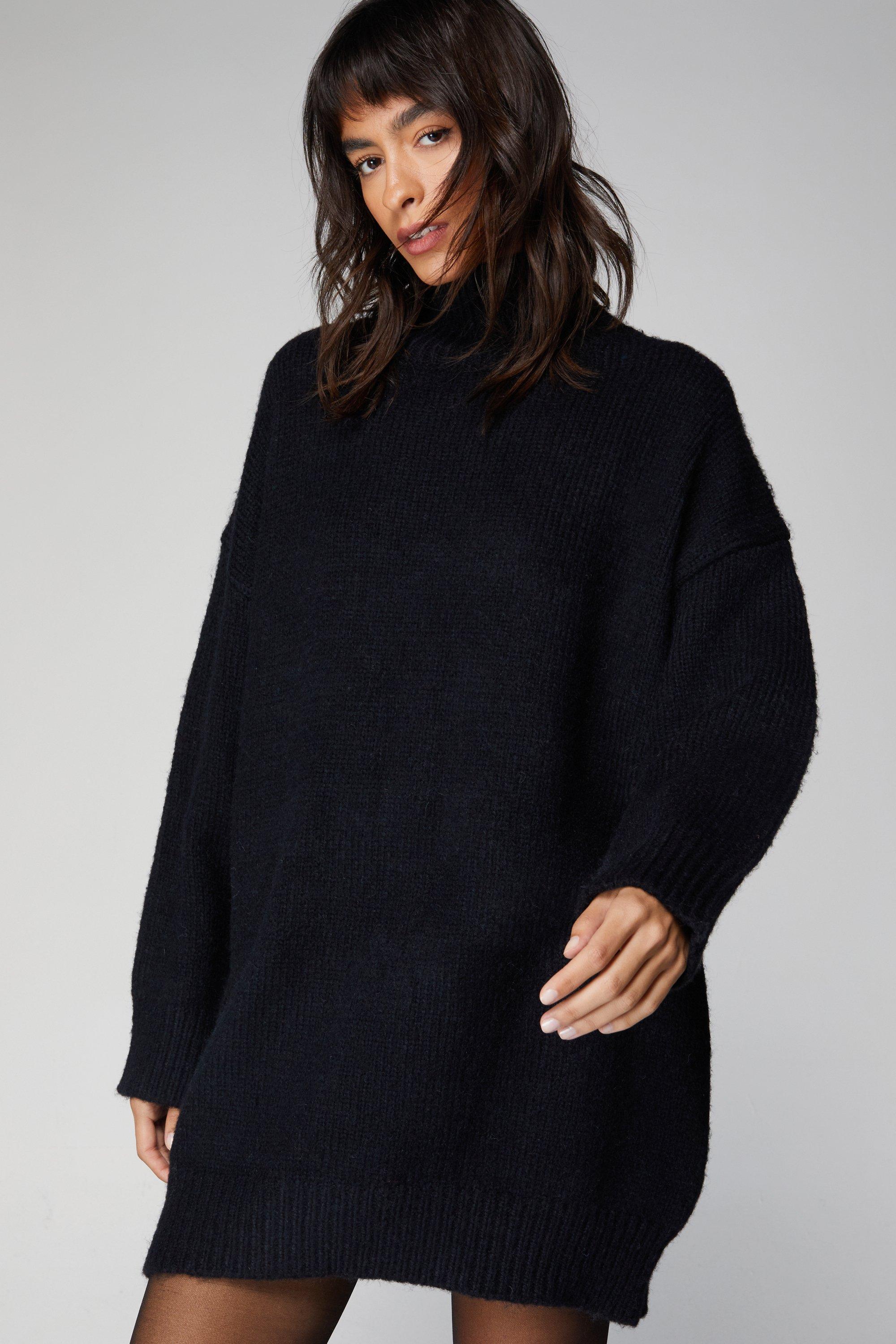 Oversized black store jumper dress