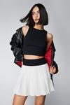 NastyGal Tailored Colorblock Pleated Mini Skirt thumbnail 1
