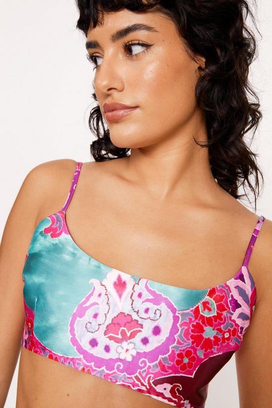 NastyGal Floral Print Structured Cami Top 3