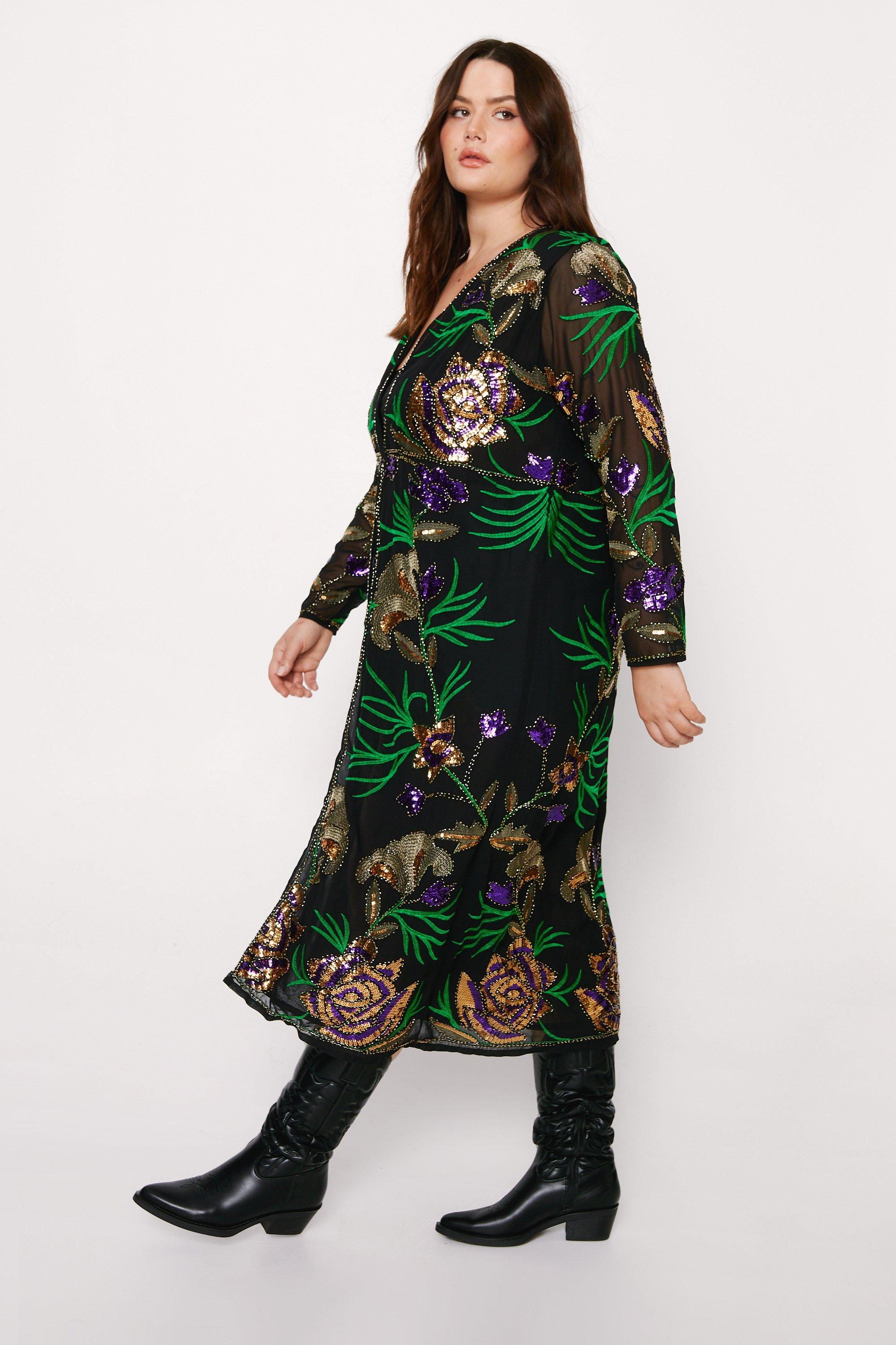 Boohoo kimono shop plus size