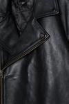 NastyGal Plus Size Real Leather Boyfriend Biker Jacket thumbnail 4