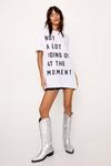 NastyGal Not A Lot Going On Graphic T-shirt thumbnail 1