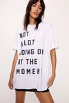 NastyGal Not A Lot Going On Graphic T-shirt thumbnail 2