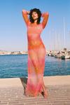 NastyGal Premium Pearl And Diamante Embellished Ombre Maxi Dress thumbnail 1
