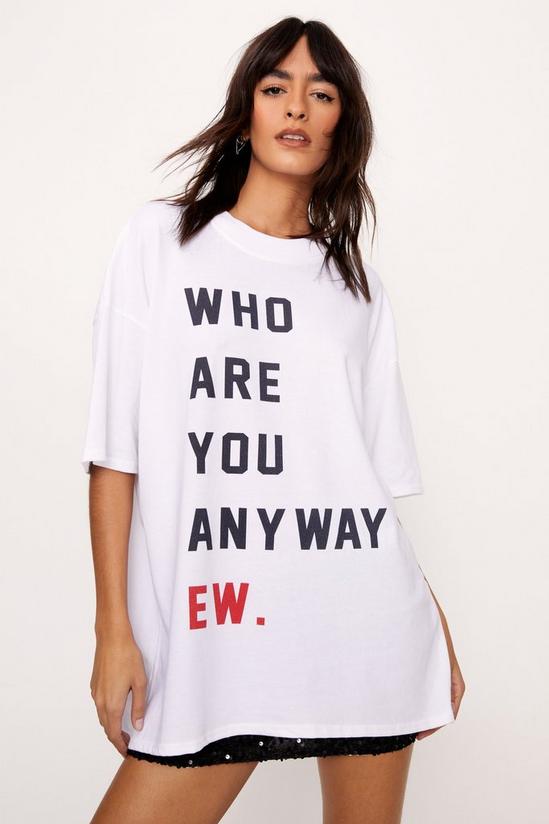 NastyGal Who Are You Anyway Graphic T-shirt 1