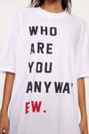 NastyGal Who Are You Anyway Graphic T-shirt thumbnail 3