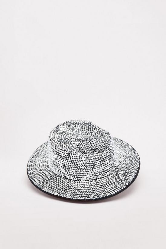 NastyGal Diamante Embellished Cowboy Hat 3