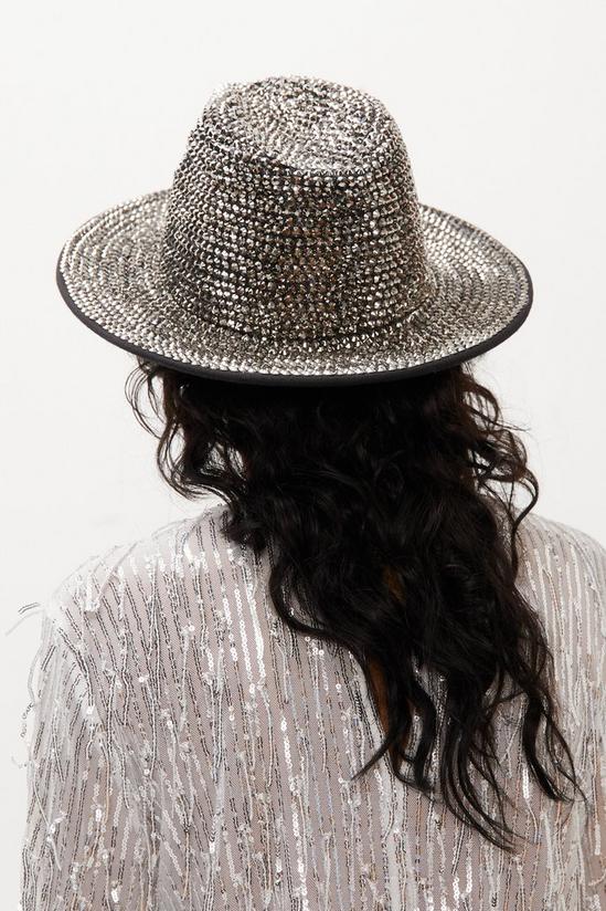 NastyGal Diamante Embellished Cowboy Hat 2