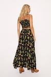 NastyGal Floral Tiered Crinkle Maxi Skirt thumbnail 4
