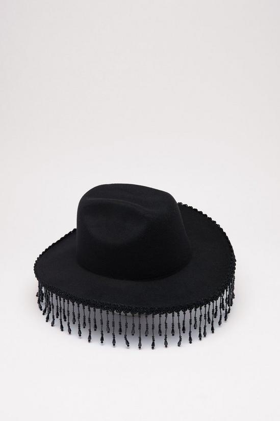 NastyGal Embellished Drop Bead Cowboy Hat 3