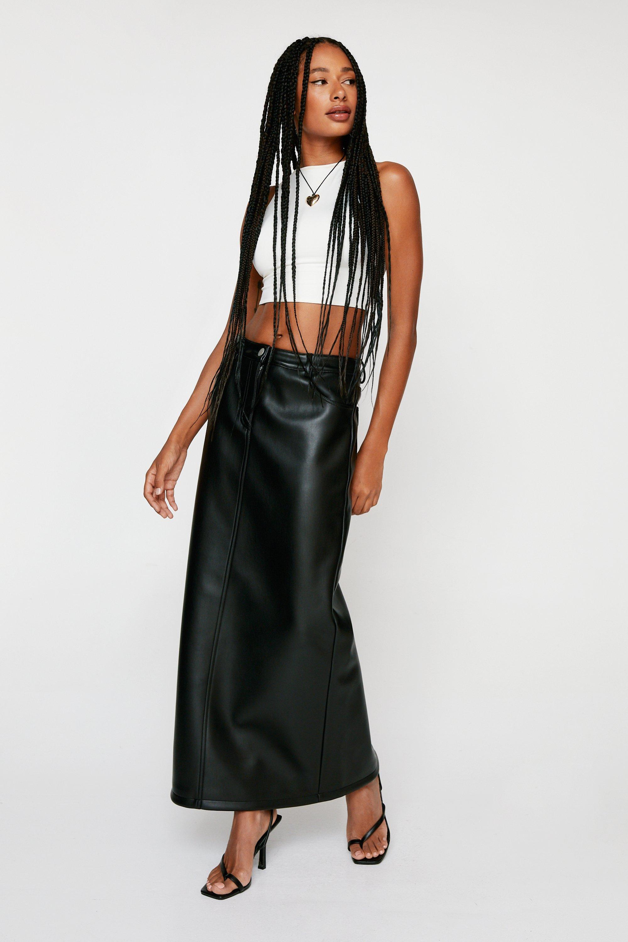 Basics High Waisted Jersey Maxi Skirt boohoo UK