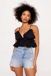 NastyGal Ruffle Crinkle Strappy Cami Top thumbnail 1