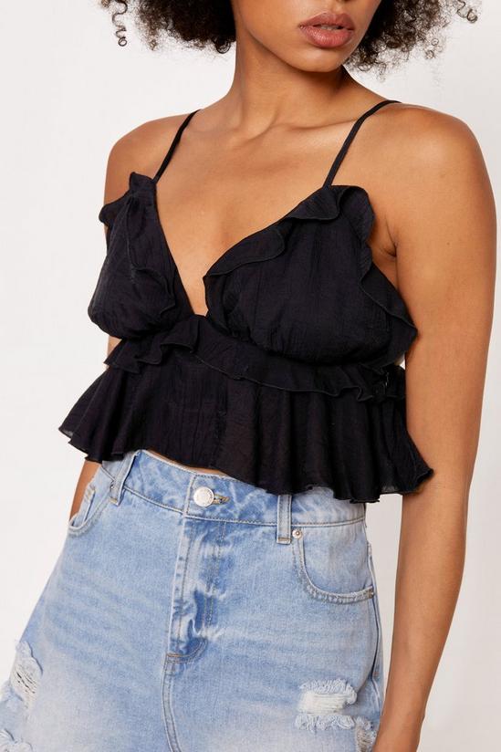 NastyGal Ruffle Crinkle Strappy Cami Top 3