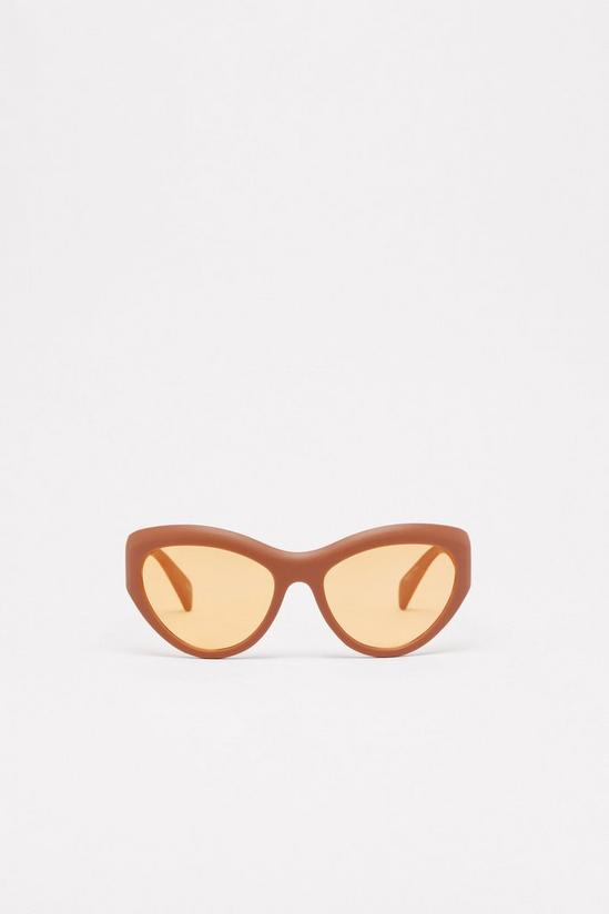 NastyGal Oversized Lens Pointed Sunglasses 3