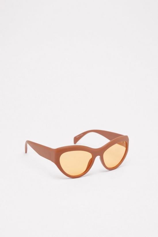 NastyGal Oversized Lens Pointed Sunglasses 4