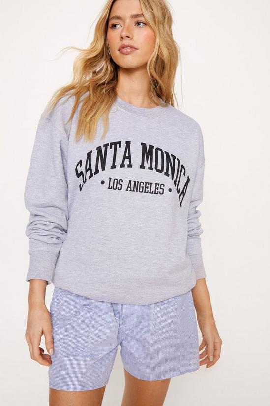NastyGal Santa Monica Oversized Graphic Sweatshirt 3