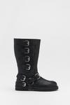 NastyGal Real Leather Multi Buckle Biker Boots thumbnail 3