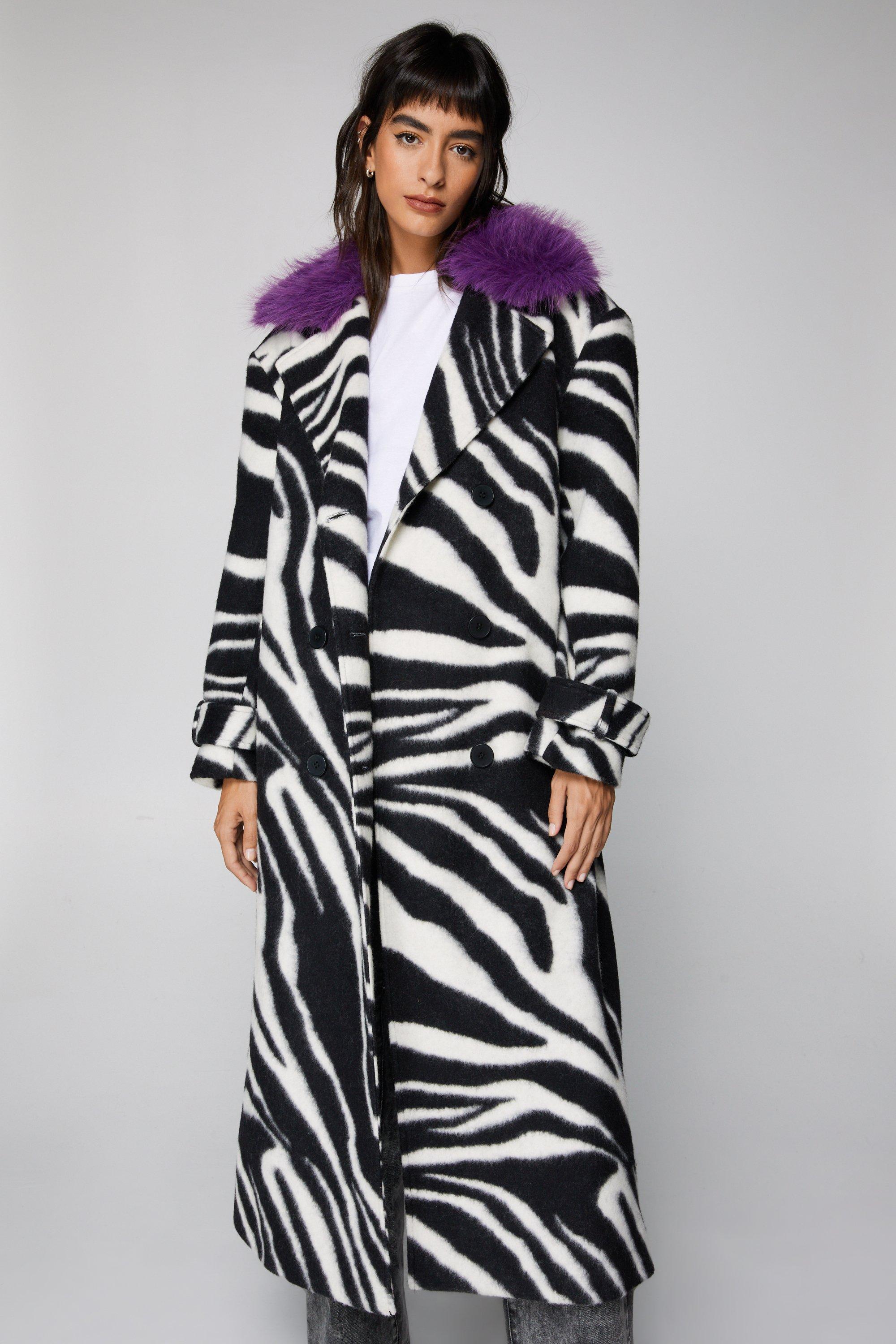 Zebra print 2025 coat uk