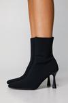 NastyGal Knitted Pointed Toe Ankle Sock Boots thumbnail 2