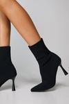 NastyGal Knitted Pointed Toe Ankle Sock Boots thumbnail 3