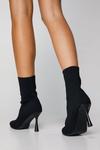 NastyGal Knitted Pointed Toe Ankle Sock Boots thumbnail 4