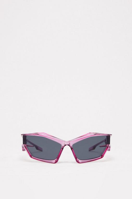 NastyGal Abstract Oversized Sunglasses 3