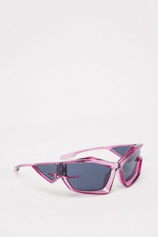 NastyGal Abstract Oversized Sunglasses 4