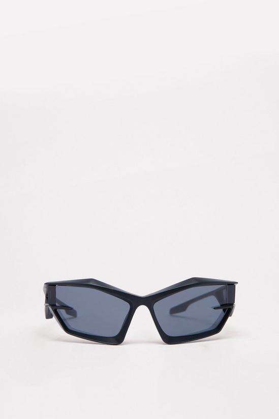 NastyGal Abstract Geometric Oversized Sunglasses 3