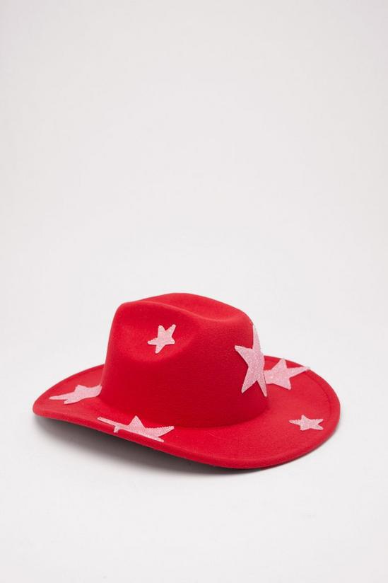 NastyGal Star Embellished Detail Cowboy Hat 3