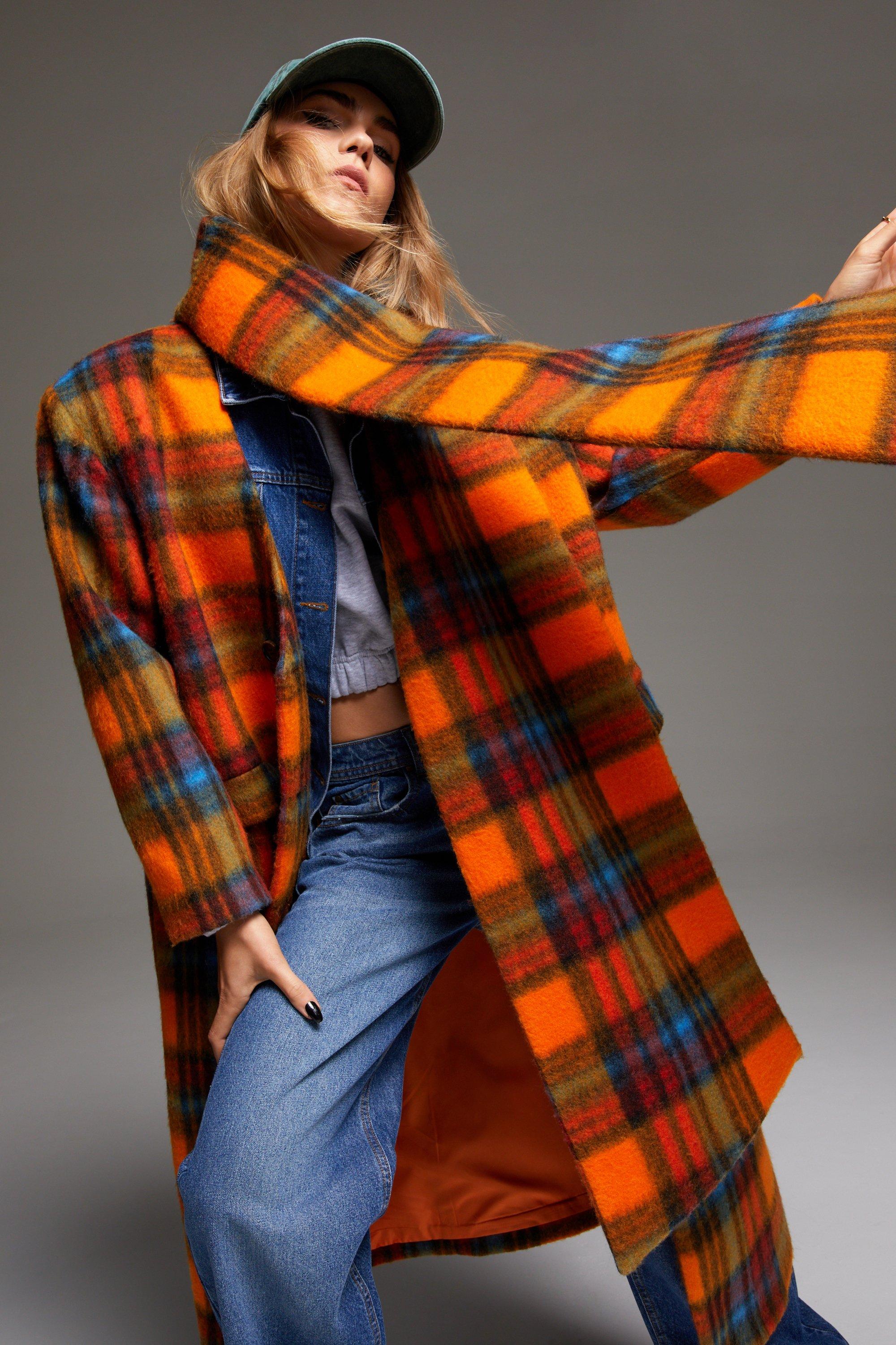 Boohoo Alana Tartan Plaid Check Scarf, $20, BooHoo