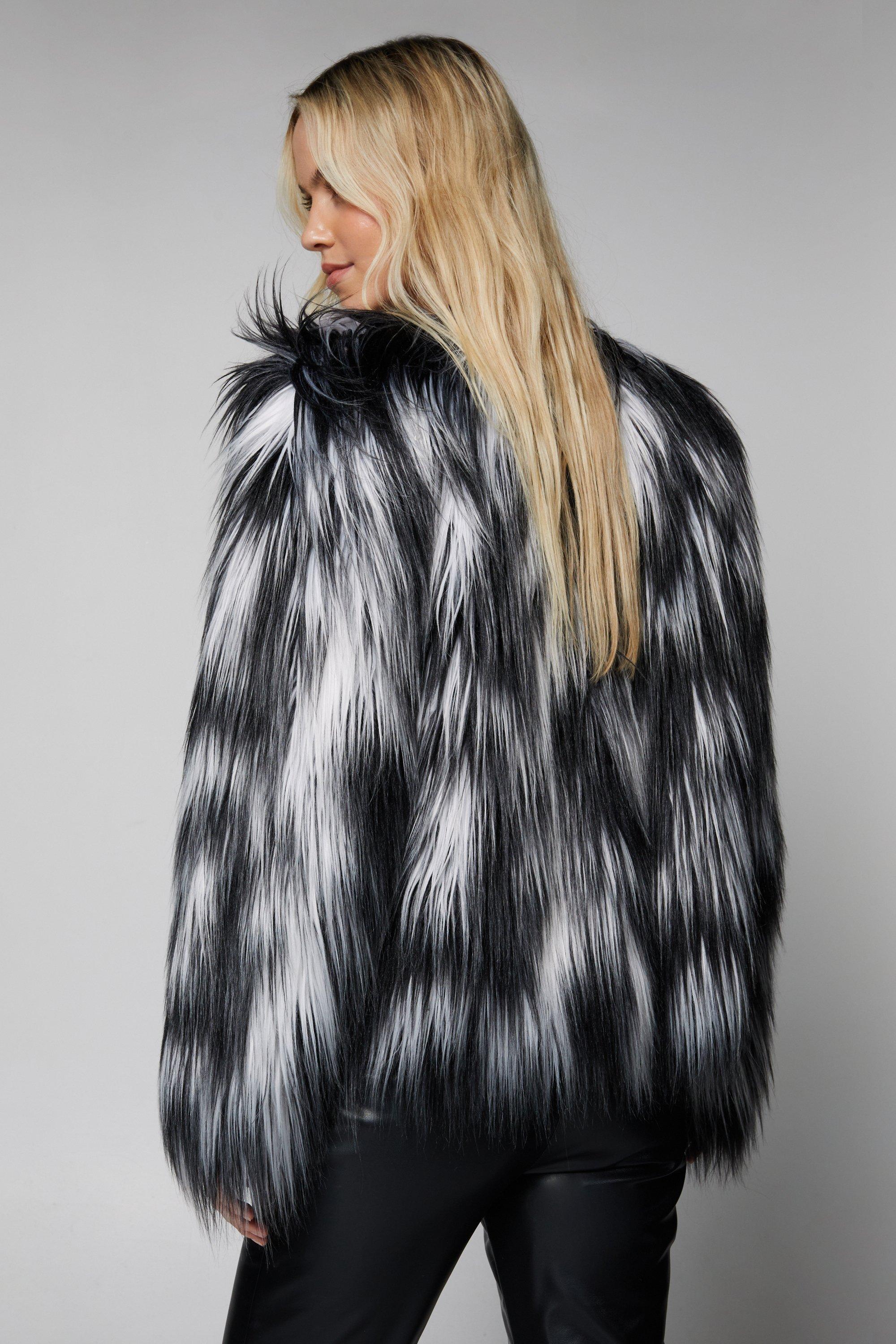 Fur jacket outlet boohoo