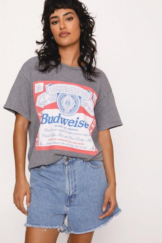 NastyGal Budweiser Overdyed Graphic T-shirt 1