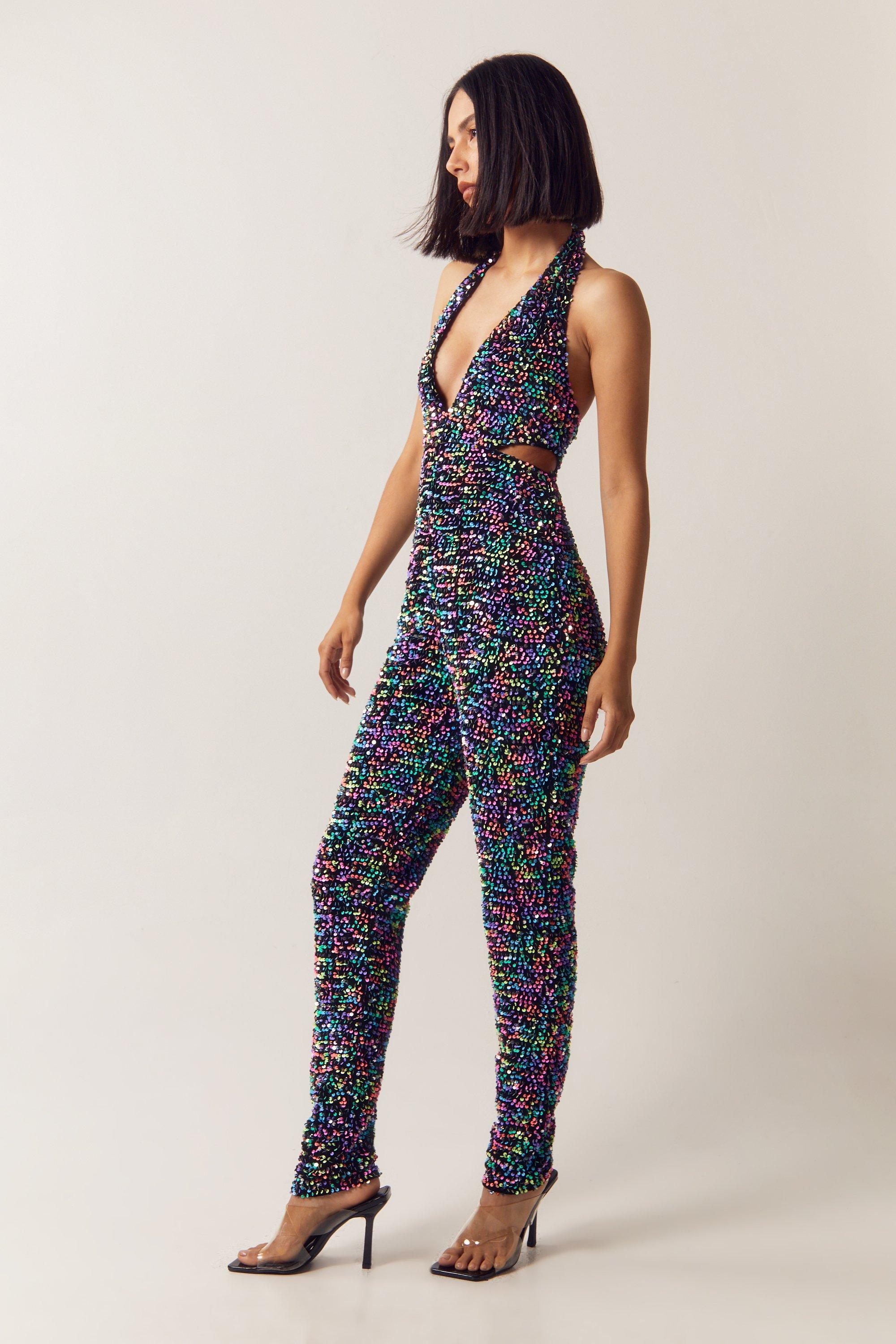 Black and neon store jumpsuit