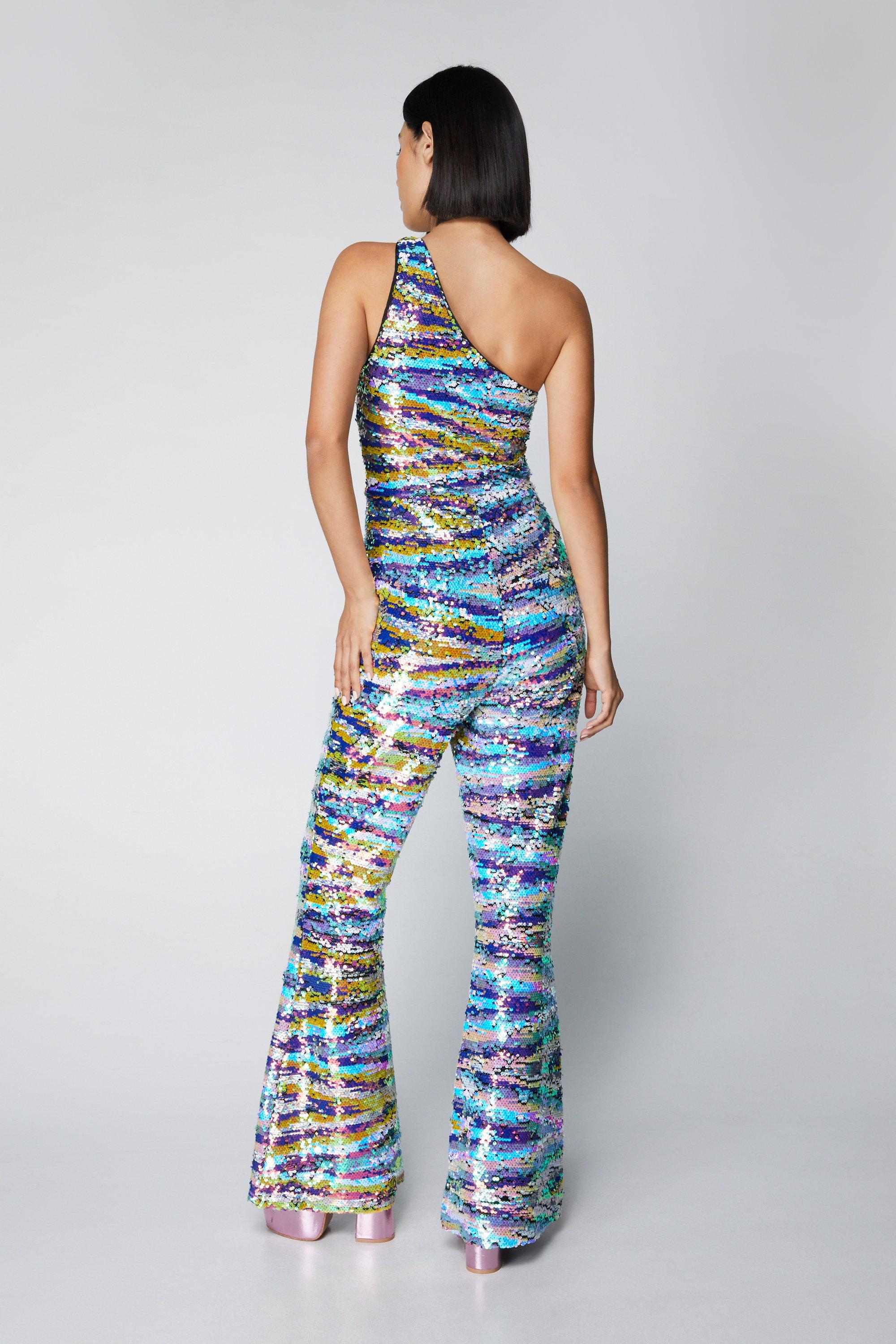 Boohoo cheap rainbow jumpsuit