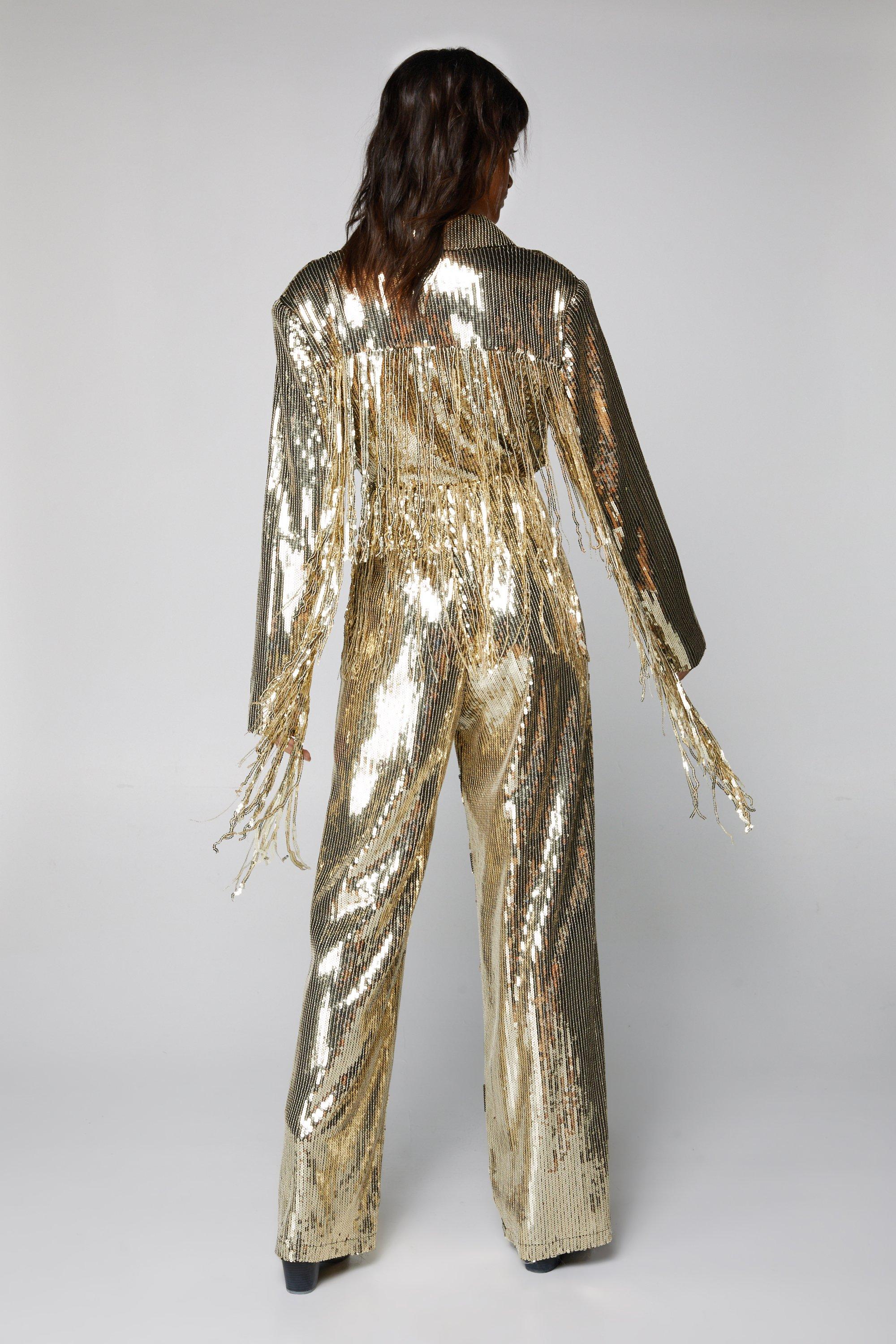 Boohoo best sale gold jumpsuit