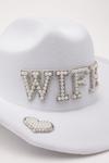NastyGal Wifey Pearl Trim Cowboy Hat thumbnail 4