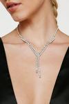 NastyGal Diamante Y Chain Necklace thumbnail 1