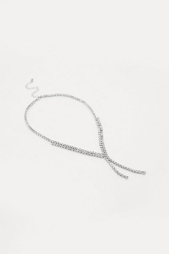 NastyGal Diamante Y Chain Necklace 3
