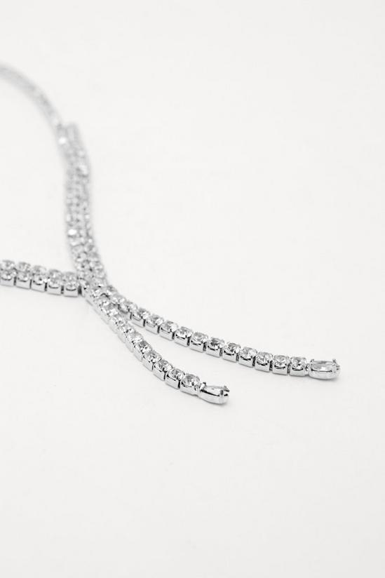 NastyGal Diamante Y Chain Necklace 4