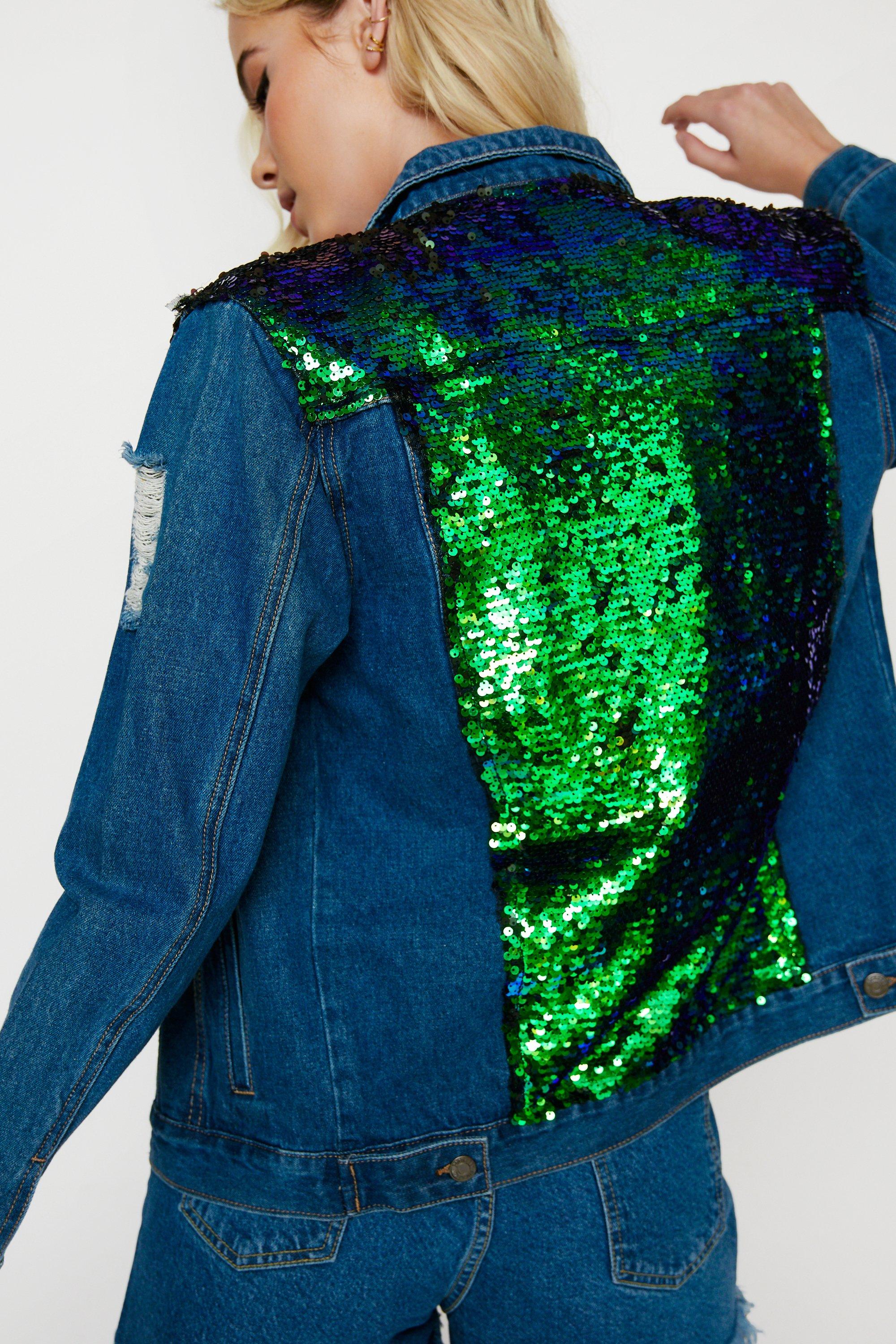 Sparkle deals jean jacket