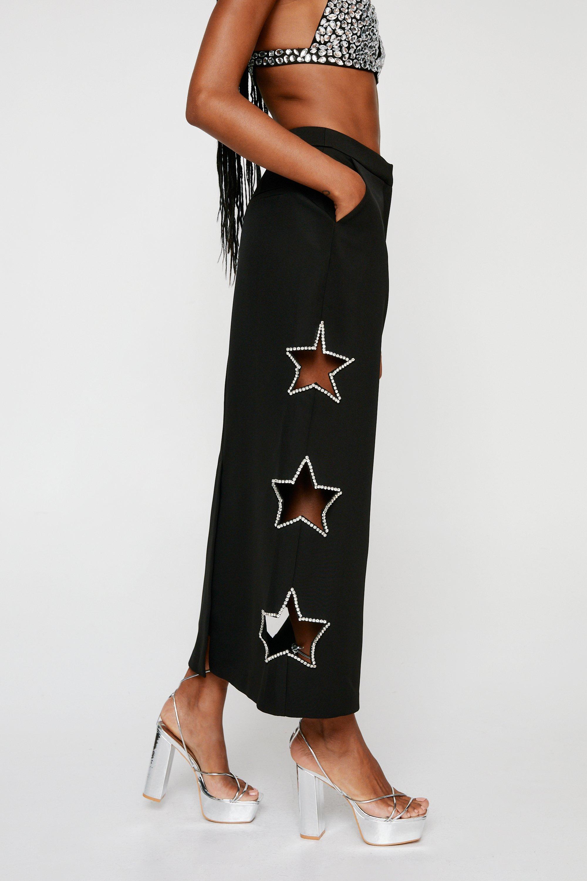 Maxi skirt outlet embellished