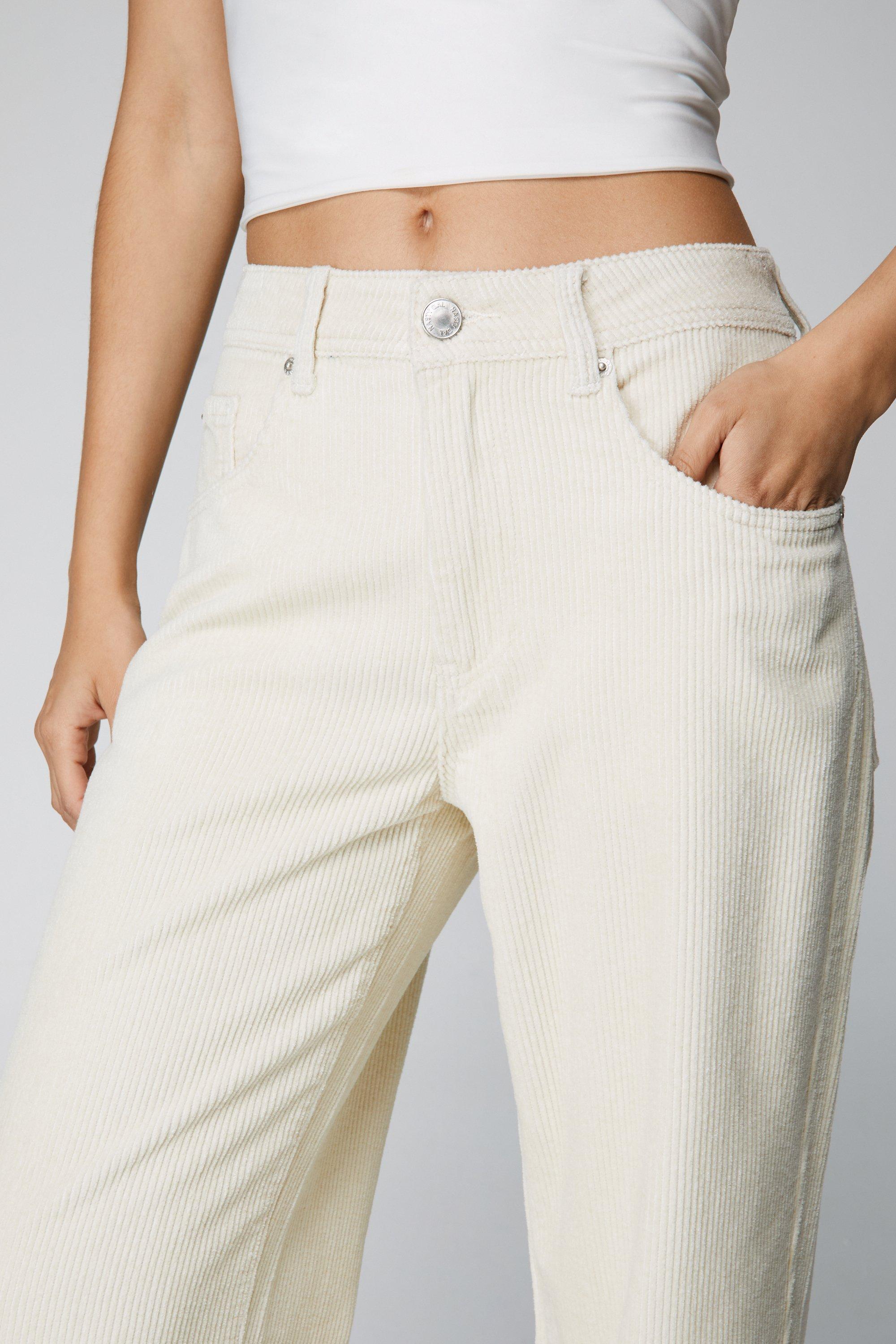 Women's corduroy straight leg hot sale pants