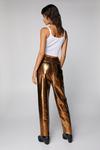 NastyGal Metallic Crackle Faux Leather Trousers thumbnail 4