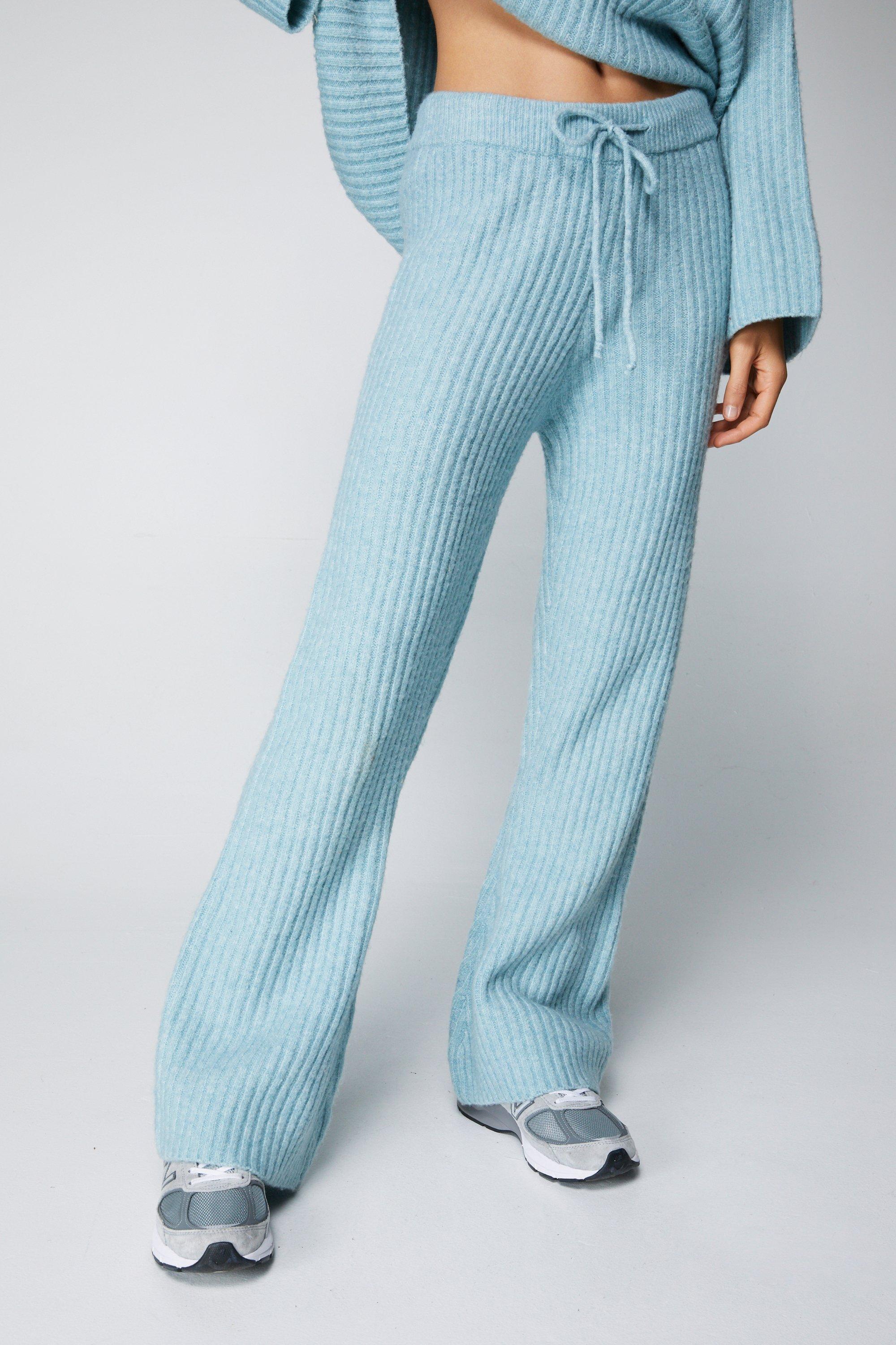 Ribbed flare lounge discount pants