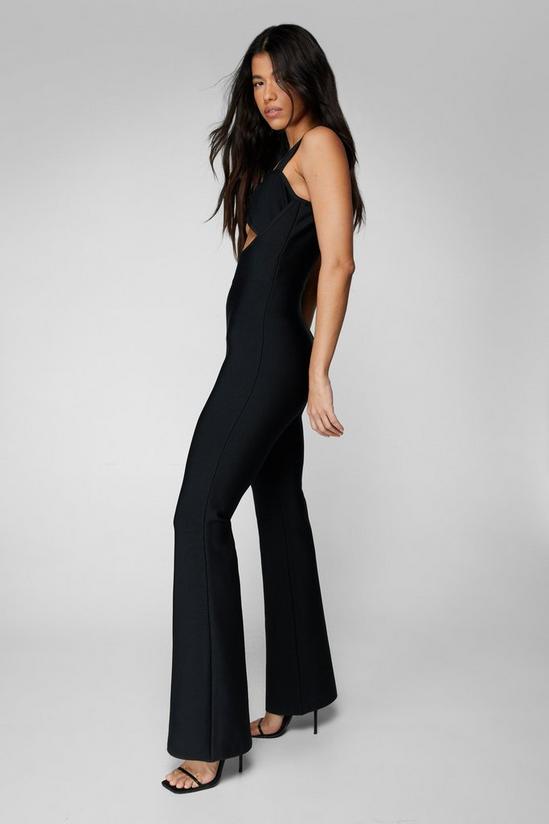 NastyGal Bandage Cut Out Flare Jumpsuit 3