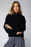 NastyGal Cropped Funnel Neck Jumper thumbnail 3